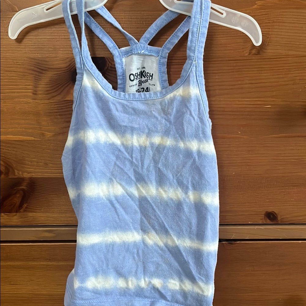 OshKosh B'gosh Blue and Cream Tie-Dye Tank